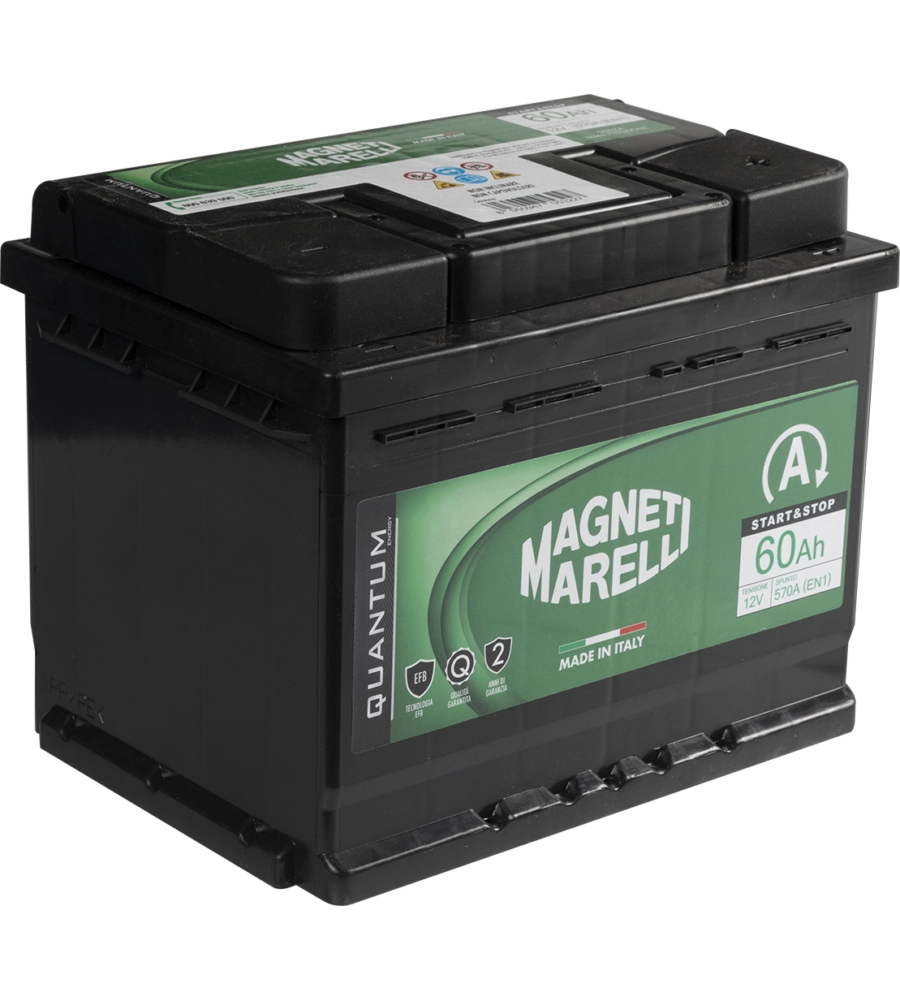 Magneti marelli batteria auto 60ah 12v 520a start e stop